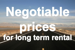 The prices for long term car rental are negotiable 